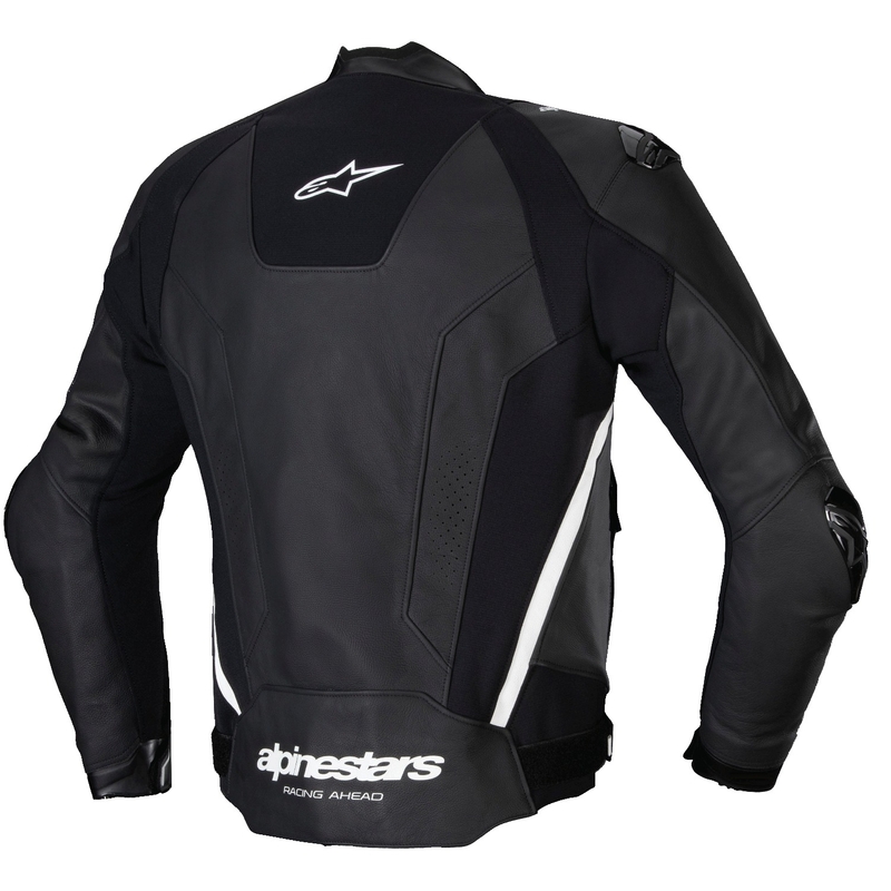 Alpinestars Missile 3 ασπρόμαυρο δερμάτινο μπουφάν μοτοσικλέτας