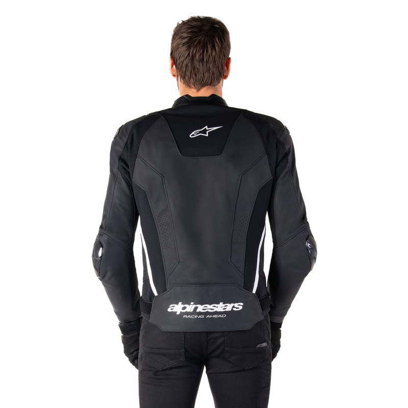 Alpinestars Missile 3 ασπρόμαυρο δερμάτινο μπουφάν μοτοσικλέτας