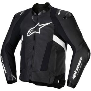Alpinestars Missile 3 ασπρόμαυρο δερμάτινο μπουφάν μοτοσικλέτας