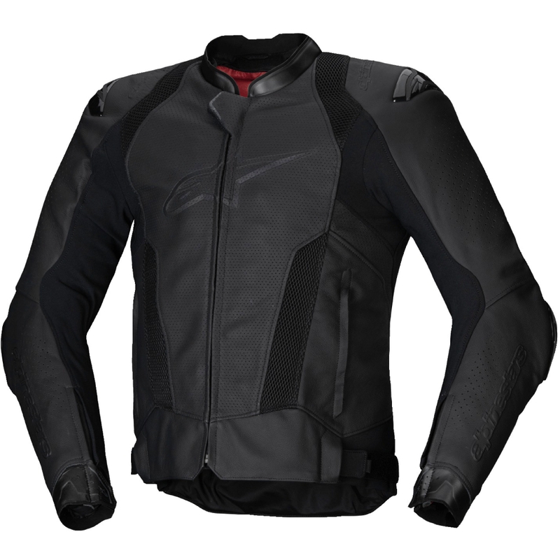 Alpinestars Missile 3 Airflow Μαύρο δερμάτινο μπουφάν μοτοσικλέτας