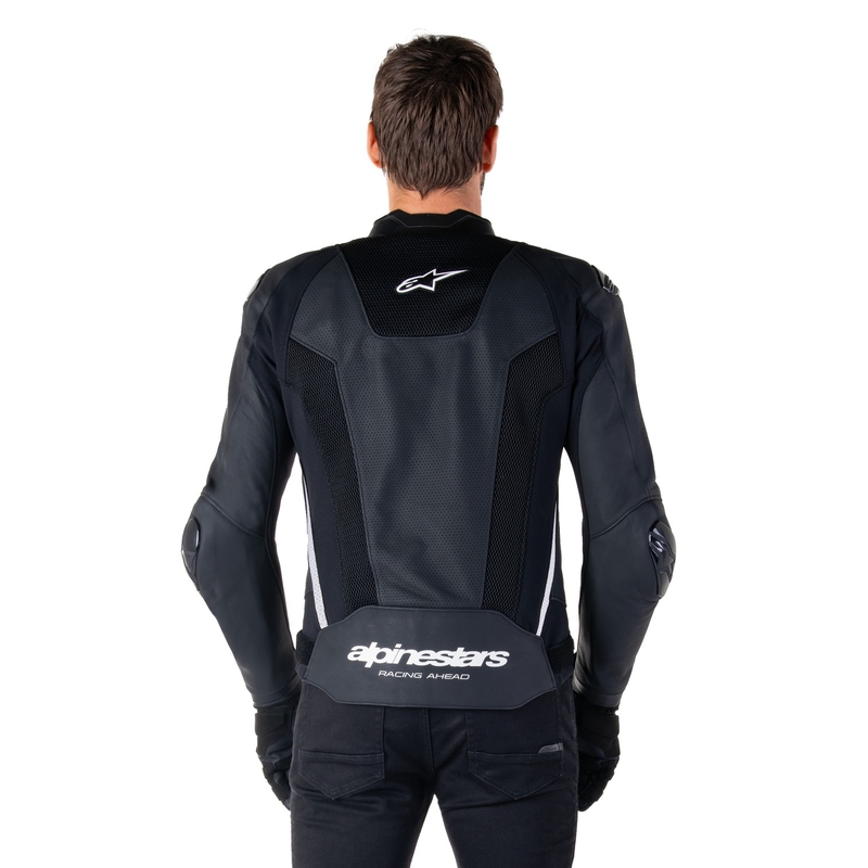 Alpinestars Missile 3 Airflow Μαύρο και λευκό δερμάτινο μπουφάν μοτοσικλέτας