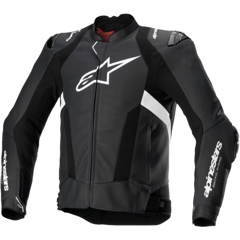 Alpinestars Missile 3 Airflow Μαύρο και λευκό δερμάτινο μπουφάν μοτοσικλέτας