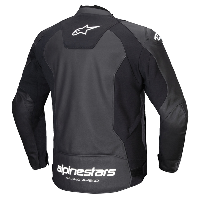 Alpinestars Faster 3 ασπρόμαυρο δερμάτινο μπουφάν μοτοσικλέτας
