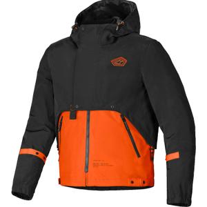Alpinestars Mootant Αδιάβροχο Parka μαύρο-φλούο πορτοκαλί