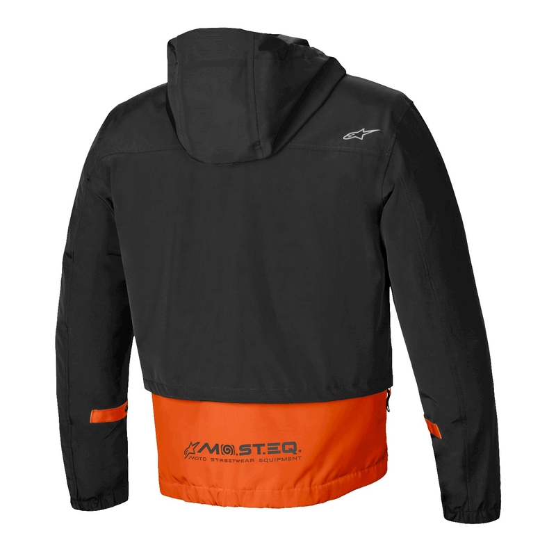 Alpinestars Mootant Αδιάβροχο Parka μαύρο-φλούο πορτοκαλί
