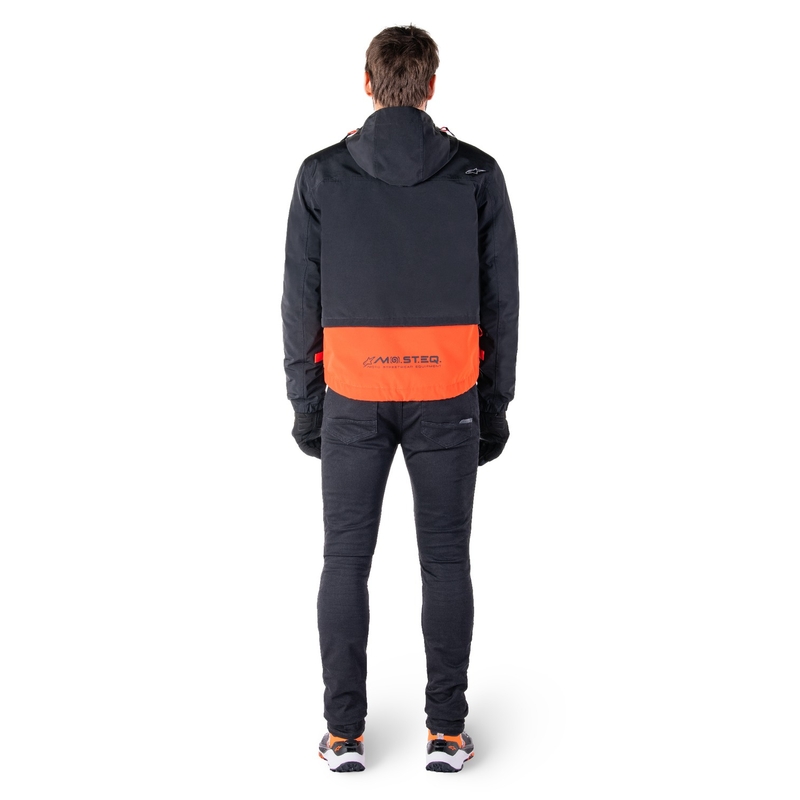Alpinestars Mootant Αδιάβροχο Parka μαύρο-φλούο πορτοκαλί