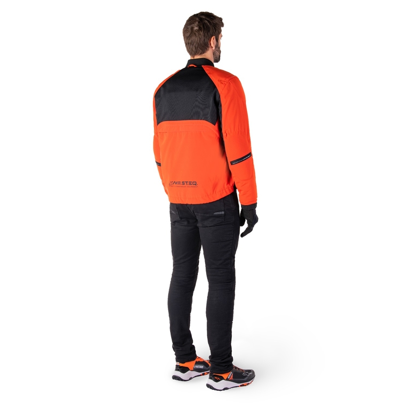 Alpinestars Mootant Αδιάβροχο Parka μαύρο-φλούο πορτοκαλί