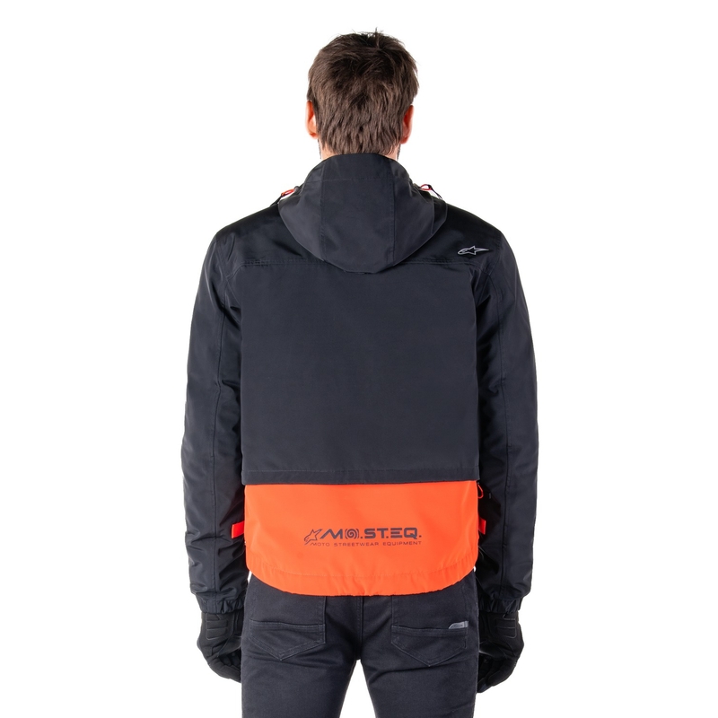 Alpinestars Mootant Αδιάβροχο Parka μαύρο-φλούο πορτοκαλί