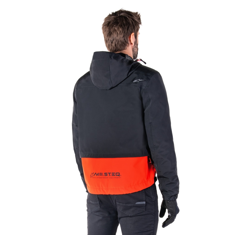 Alpinestars Mootant Αδιάβροχο Parka μαύρο-φλούο πορτοκαλί