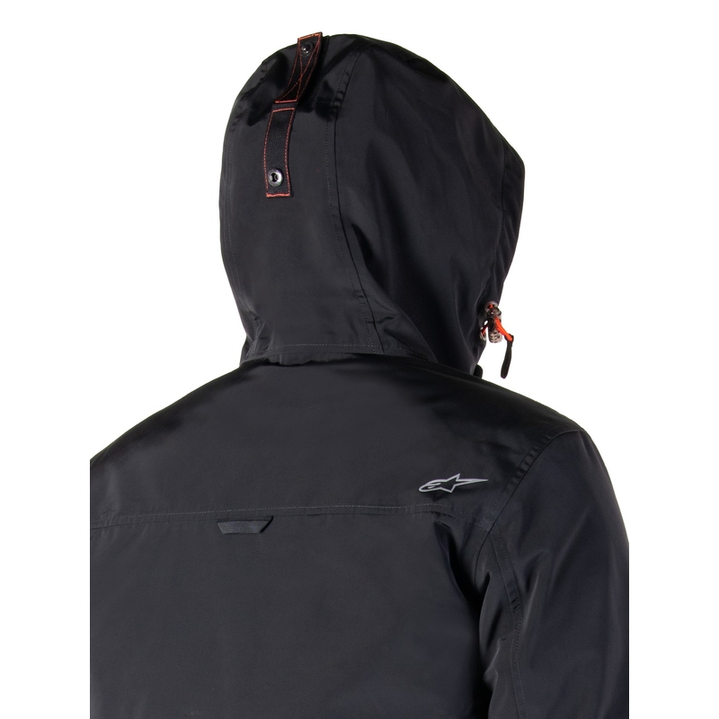 Alpinestars Mootant Αδιάβροχο Parka μαύρο-φλούο πορτοκαλί