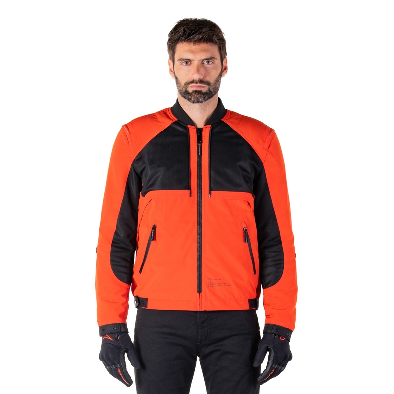 Alpinestars Mootant Αδιάβροχο Parka μαύρο-φλούο πορτοκαλί