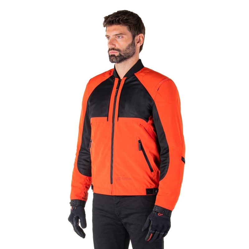 Alpinestars Mootant Αδιάβροχο Parka μαύρο-φλούο πορτοκαλί