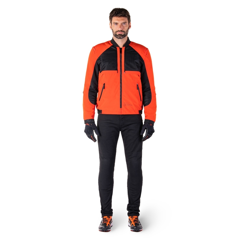 Alpinestars Mootant Αδιάβροχο Parka μαύρο-φλούο πορτοκαλί