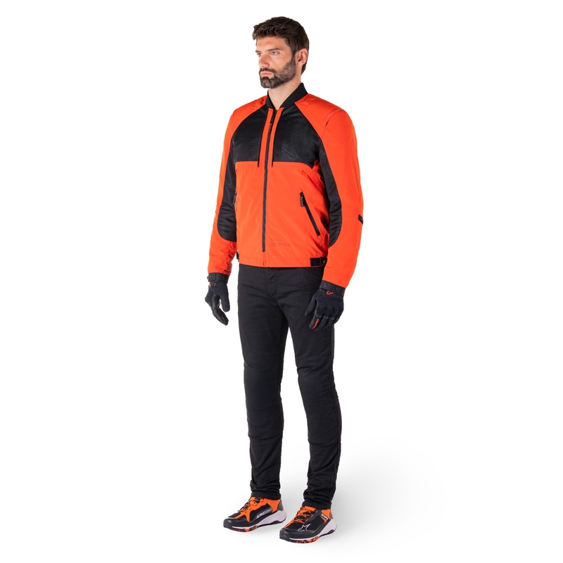 Alpinestars Mootant Αδιάβροχο Parka μαύρο-φλούο πορτοκαλί