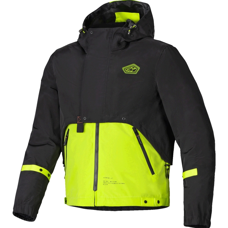 Alpinestars Mootant Αδιάβροχο Parka Μαύρο-Κίτρινο φλούο