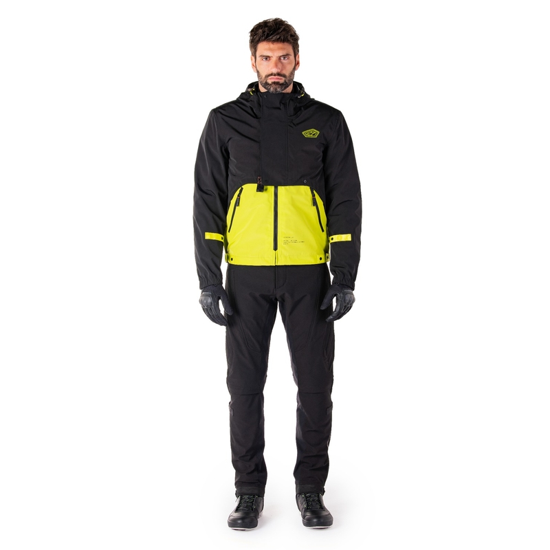 Alpinestars Mootant Αδιάβροχο Parka Μαύρο-Κίτρινο φλούο