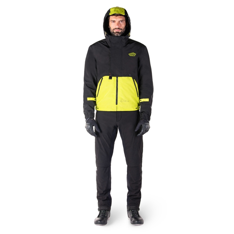 Alpinestars Mootant Αδιάβροχο Parka Μαύρο-Κίτρινο φλούο