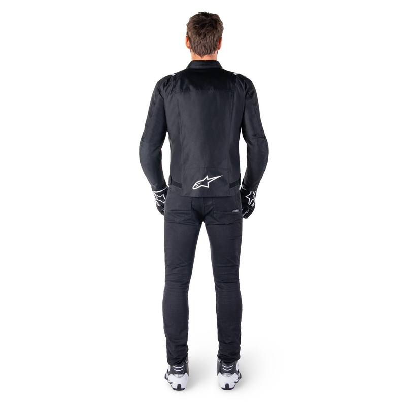 Alpinestars T-SPS 2 Αδιάβροχο ασπρόμαυρο μπουφάν μοτοσικλέτας