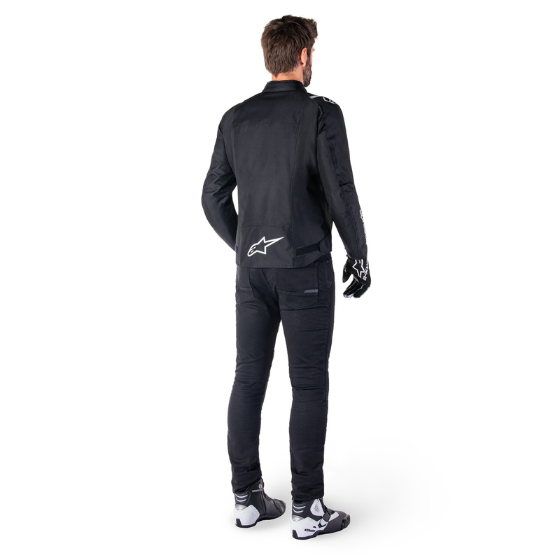 Alpinestars T-SPS 2 Αδιάβροχο ασπρόμαυρο μπουφάν μοτοσικλέτας