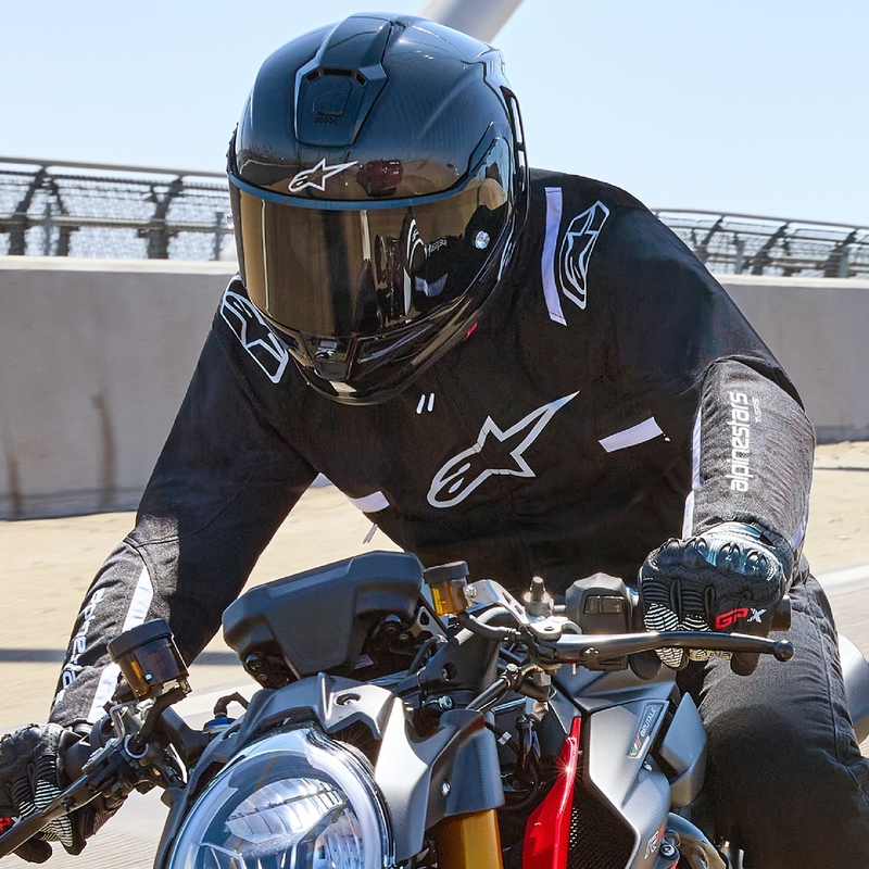 Alpinestars T-SPS 2 Αδιάβροχο ασπρόμαυρο μπουφάν μοτοσικλέτας