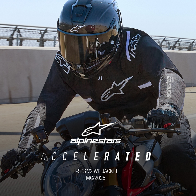 Alpinestars T-SPS 2 Αδιάβροχο ασπρόμαυρο μπουφάν μοτοσικλέτας