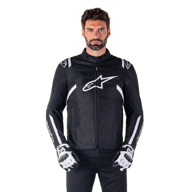 Alpinestars T-SPS 2 Αδιάβροχο ασπρόμαυρο μπουφάν μοτοσικλέτας
