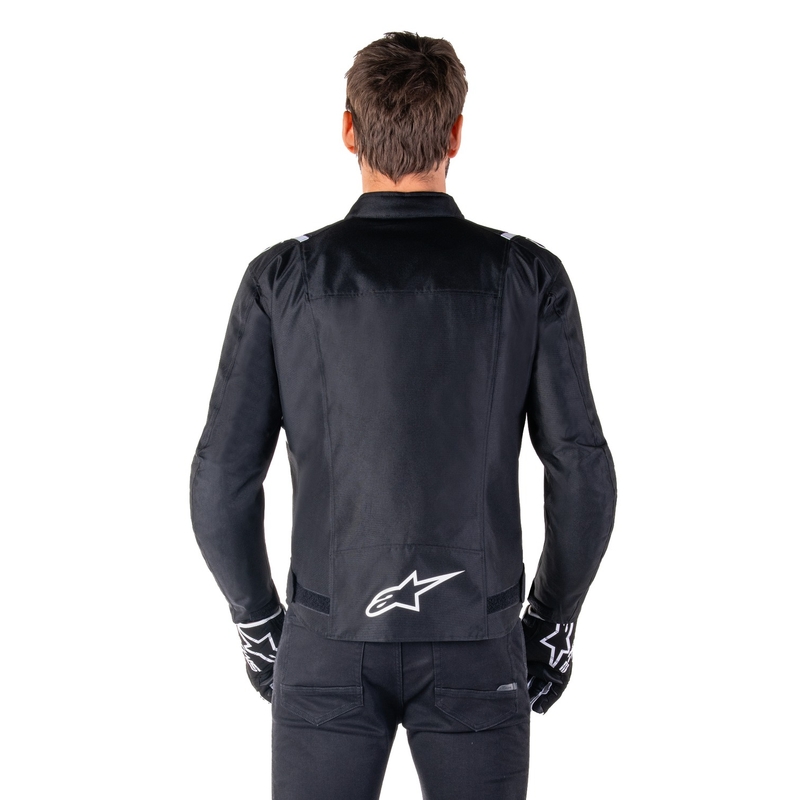 Alpinestars T-SPS 2 Αδιάβροχο ασπρόμαυρο μπουφάν μοτοσικλέτας