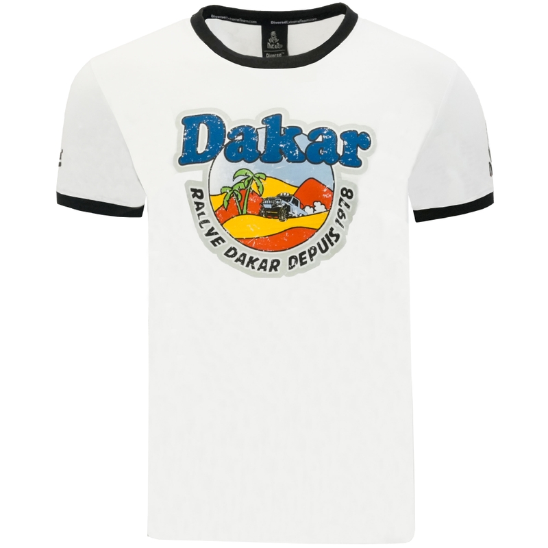 T-shirt Dakar CL MOR 05 λευκό