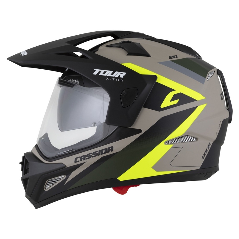 Enduro κράνος Cassida Tour 2.0 X-tra matt sand-fluo κίτρινο-πράσινο-μαύρο