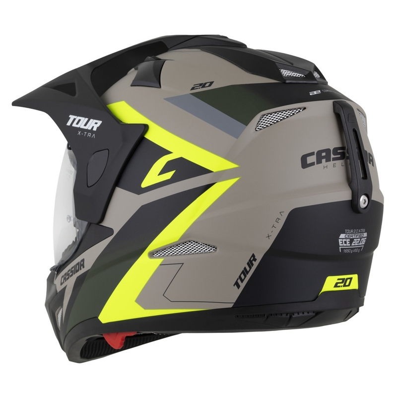 Enduro κράνος Cassida Tour 2.0 X-tra matt sand-fluo κίτρινο-πράσινο-μαύρο