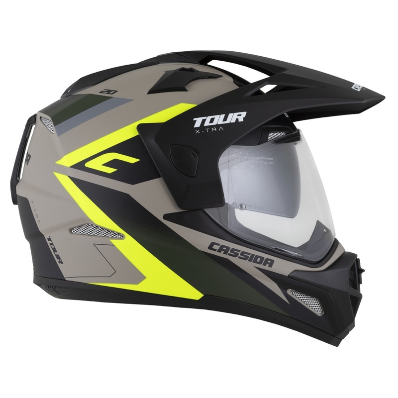 Enduro κράνος Cassida Tour 2.0 X-tra matt sand-fluo κίτρινο-πράσινο-μαύρο