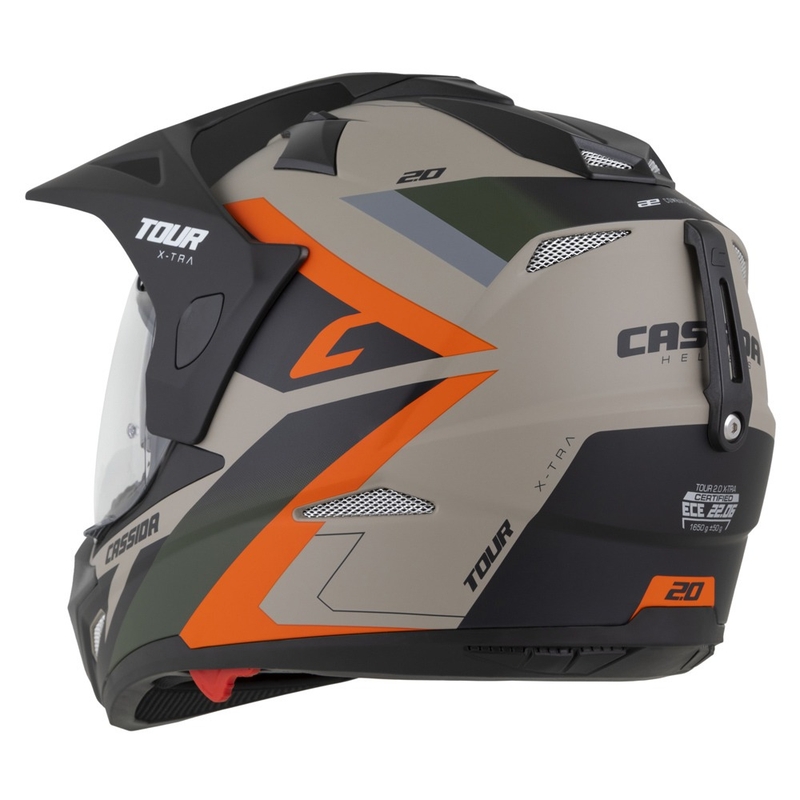 Enduro κράνος Cassida Tour 2.0 X-tra matt sand-orange-green-black