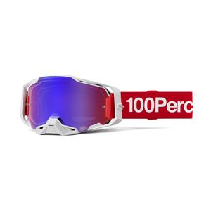 Γυαλιά motocross 100% ARMEGA Corbin κόκκινο με μπλε plexi