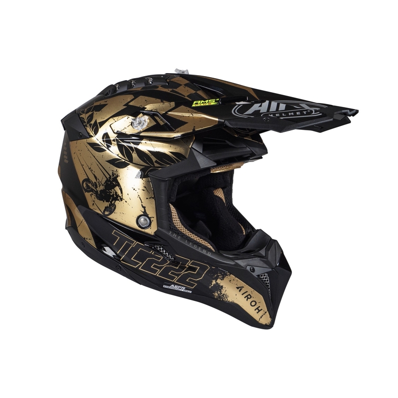 Κράνος Motocross Airoh Aviator 3.0 "TC 222 THE LEGEND" μαύρο-χρυσό