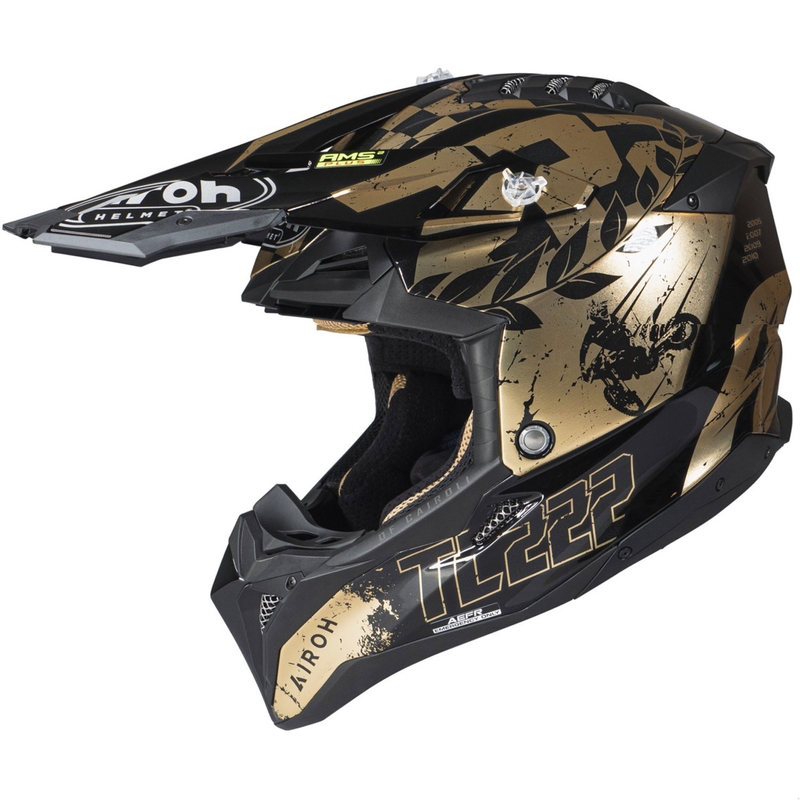 Κράνος Motocross Airoh Aviator 3.0 "TC 222 THE LEGEND" μαύρο-χρυσό