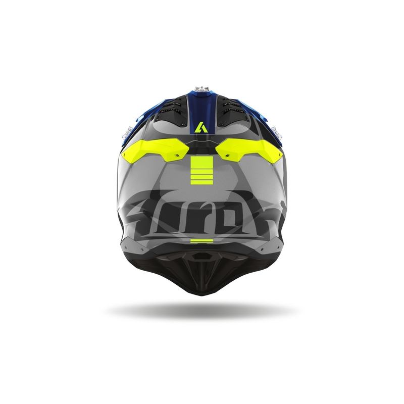 Κράνος Motocross Airoh Aviator 3.0 Push μπλε
