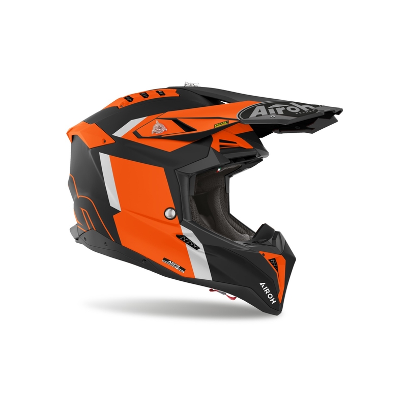 Κράνος Motocross Airoh Aviator 3 Glory πορτοκαλί ματ
