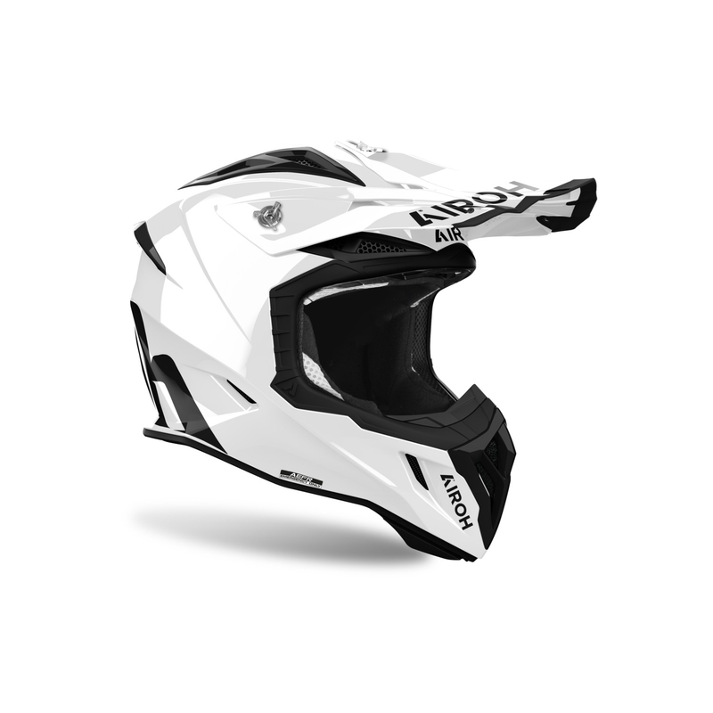 Κράνος Motocross Airoh Aviator ACE 2 Χρώμα λευκό γυαλιστερό