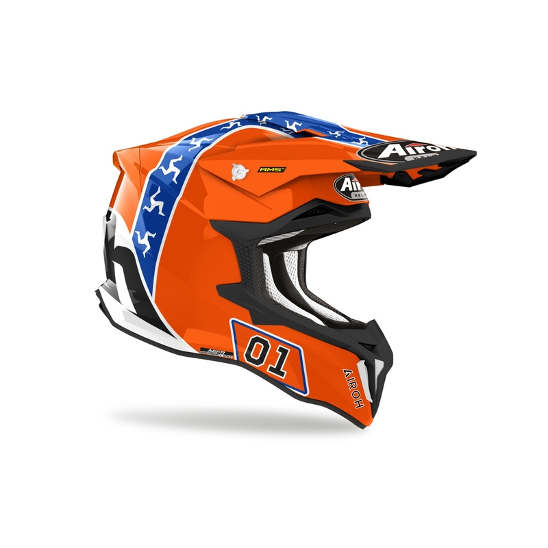 Κράνος Motocross Airoh Strycker Hazzard πορτοκαλί προσφορά