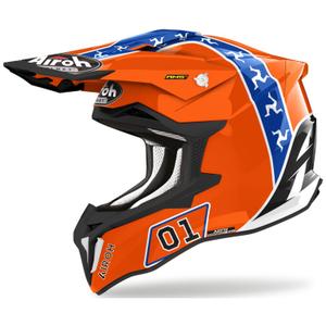 Κράνος Motocross Airoh Strycker Hazzard πορτοκαλί προσφορά