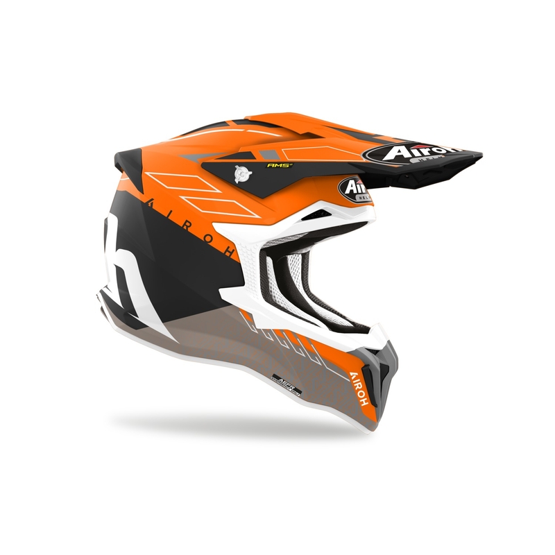 Κράνος Motocross Airoh Strycker Skin πορτοκαλί ματ προσφορά