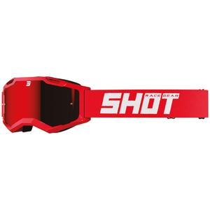 Γυαλιά μοτοκρός Shot Assault 2.0 Στερεό κόκκινο με πλεξιούχο ιρίδιο
