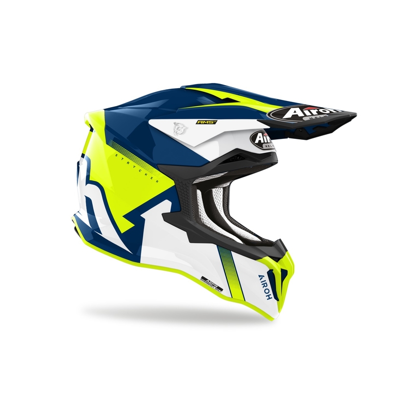 Κράνος Motocross Airoh Strycker Blazer κίτρινο προσφορά