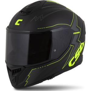 Κράνος μοτοσικλέτας Integral Cassida Integral GT 2.1 Flash μαύρο-φλούο κίτρινο-γκρι