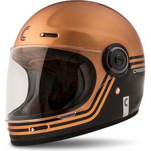 Cassida Fibre Super Hooligan ολοκληρωμένο κράνος μοτοσικλέτας μαύρο και χάλκινο προσφορά