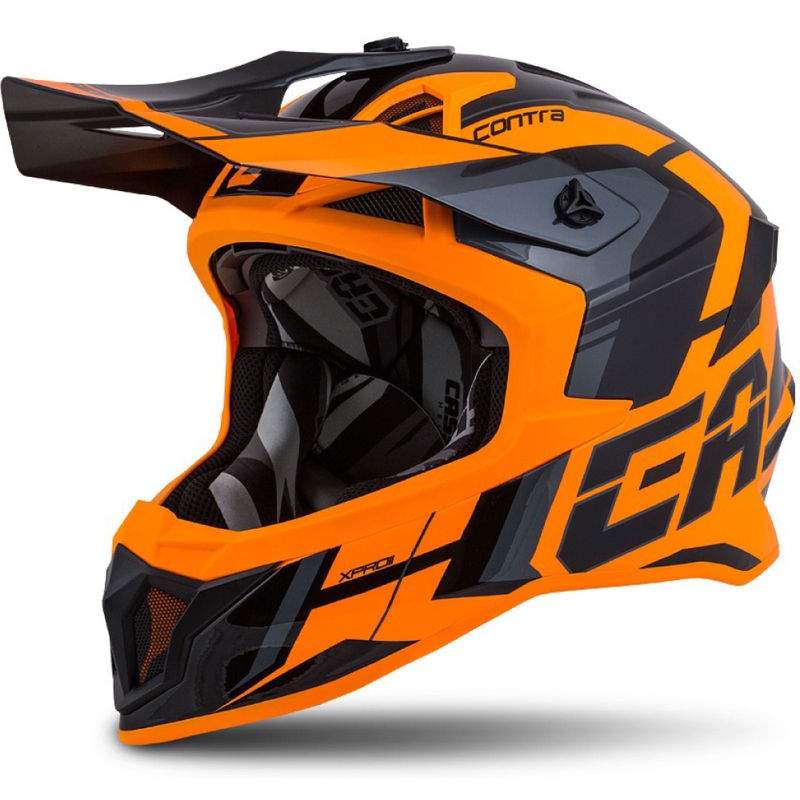 Cassida Cross Pro II Contra Motocross κράνος πορτοκαλί-μαύρο-γκρι