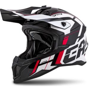 Cassida Cross Pro II Contra κράνος motocross λευκό-κόκκινο-μαύρο