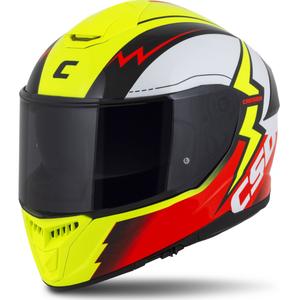 Κράνος μοτοσικλέτας Integral Cassida Integral GT 2.1 Flash fluo κίτρινο-κόκκινο-μαύρο-λευκό
