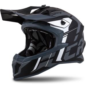 Cassida Cross Pro II Contra κράνος motocross μαύρο-γκρι-λευκό