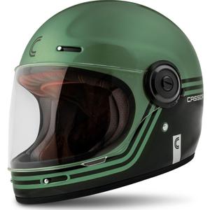 Cassida Fibre Super Hooligan Μαύρο-πράσινο ολοκληρωμένο κράνος μοτοσικλέτας προσφορά